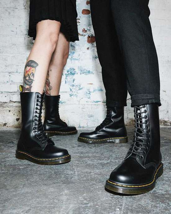 Botas Originales Dr. Martens 1914 Smooth High Hombre Negros MX-98572